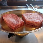 鉄板焼ステーキ 一ッ葉ミヤチク - 2023年9月 ヒレ＆ロース