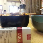 味処 つくし - どっしりとした牛肉玉子とじ丼・・・U￣ー￣U ﾆﾔﾘ