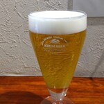 灼味噌らーめん 八堂八 - グラスビール 400円