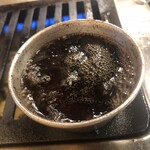 ホルモンハジメ - レバしゃぶ用の熱した油