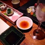 らくだ - 澪というスパークリング日本酒を食前酒で
