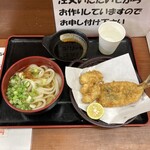 Ichi mi - いちみセット(かけうどん 鯛の白子天 イワシ天)   500円
