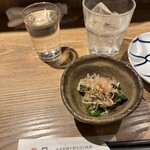 自家製麺十割そばと地酒 あけぼのや - お通し