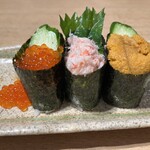 回転寿司 鮮 - お代わり北海3種