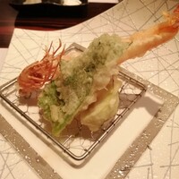 てん樹 北野坂店 - 万願寺とうがらし・海老・水茄子