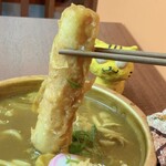 Udon Shokudou Maru - ちくわ天、にゅ～～ん！　※ご飯のオカズとして、活躍してくれました