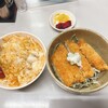 若松 籔そば - Bセット(カツとじ丼&とんかつそば)1150円