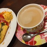 ブラウンビーンズ - キッシュとフォカッチャのモーニングセット