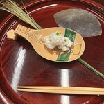 本湖月 - はも、白ずいき、梅肉醤油