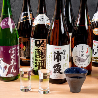 Manager's recommended sake and seasonal alcoholic beverages