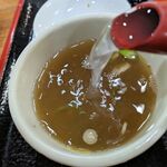 須坂屋 - そば湯