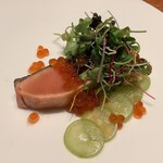 luogo - 雄宝鮭　シャインマスカット　自家製いくら