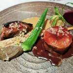 ラ・ロシェル - 与論島ほろほろ鶏の胸肉ロティと塩麹コンフィ