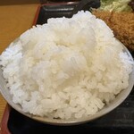 とんかつ二条 - 大盛りご飯（プラス150円）