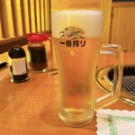 地鶏の里 永楽荘 - 生ビール