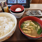 すき家 - 卵かけ朝食並～☆