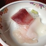 夕飯のお刺身アップ