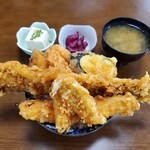 深川つり舟 - ミックス天丼