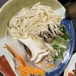 休暇村 - しゃぶしゃぶのうどん、、お腹いっぱいで食べられなかった