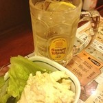 座らず屋　おや！福幸 - ハイボール、ポテトサラダ