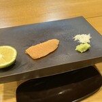 Sushi Yamashita - トキシラズ。一枚食べてしまった。