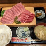 花いち - 【2023/10】(日替わり)まぐろ中トロ刺身定食