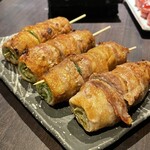 博多野菜巻き串焼き ここにこんね - 