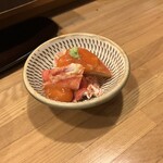 Sushi Yamashita - アブラ蟹のイバラ蟹の内子和え。