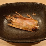 菊水鮓 - 車海老の殻焼き