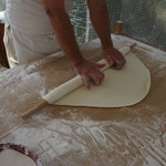 あやうた製麺 - 「もり家」の大将がうどんを打っていたので、手元だけ撮影させてもらいました。