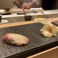 池袋 すし 福寿 - 縞鯵