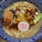 麺や 旅風車 - つけ汁アップ