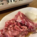 いとうジンギスカン - 特上ジンギスカンのお肉です、美味しそう♪定食(1200円)画像は2人前です