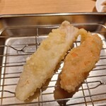 天麩羅処ひらお - 明太子ほか