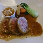 カフェレストラン ソレイユ - スペシャルランチコースの仔羊のロース肉蒸し焼き
