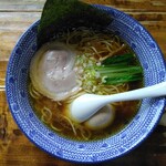 錦 秋田本店 - 味玉醤油ラーメン：７５０円（税込）【２０２３年１０月撮影】