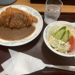 お食事処 かみや - ミニサラダが嬉しい！