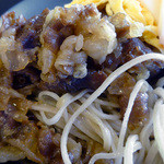 勇次郎 - 「肉そば（冷）」牛ばら肉