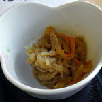 勇次郎 - 「肉そば（冷）」干瓢の煮物