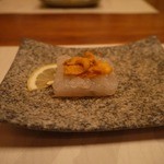 富山の白えびに雲丹が