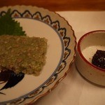 法善寺横丁 誠太郎 - シマアジのなめろう　お味噌で