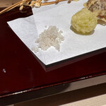 渋谷 天婦羅 ふじもと - トリュフ塩で