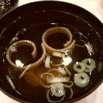 鮨あら井 - 喉黒、吸物