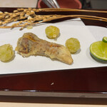 渋谷 天婦羅 ふじもと - 松茸と銀杏