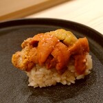 鮨あら井 - 雲丹　塩