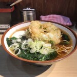 そばの神田東一屋 - アサソバビンボー！　
      朝そば＋えびかき揚げ！
