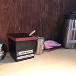 そばの神田東一屋 - コンディメンツ。