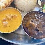 印度料理シタール - バターチキンとマトン