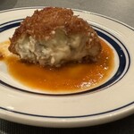 洋食クアトロ - クリームコロッケ断面