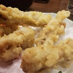 ろばた仁 - 地物の豚肉の天麩羅❤️美味❤️